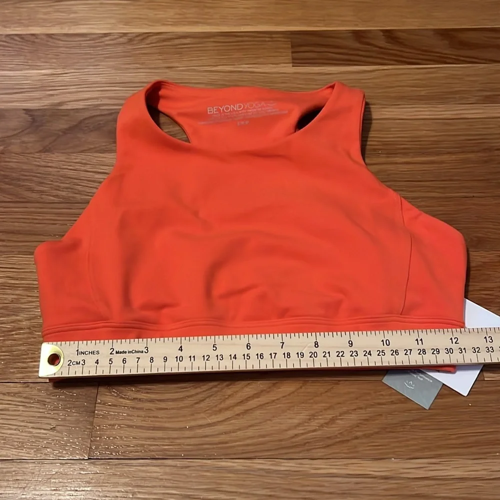 NWT Beyond Yoga POWERBEYOND Jump Bra in Sunset Orange women’s S - Picture 9 of 11